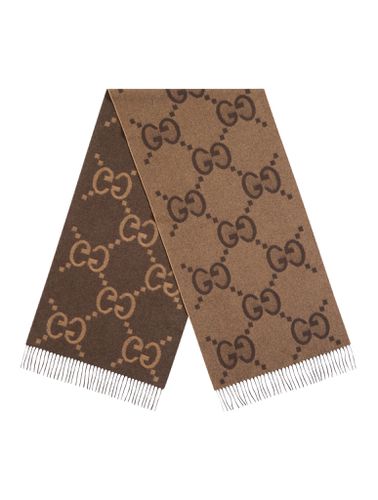 GG jacquard cashmere scarf - - Woman - Gucci - Modalova