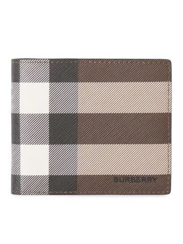 Check-pattern wallet - - Man - Burberry - Modalova