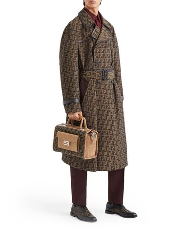 Multicolor fabric trench coat - - Man - Fendi - Modalova
