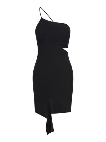 STRETCH KNIT MONO SHOULDER MINI DRESS - - Woman - Adamo - Modalova
