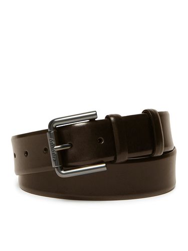 Buffered leather belt - - Woman - Max Mara - Modalova