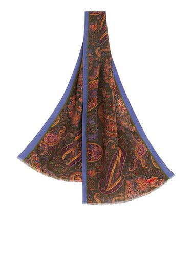 Paisley-print silk scarf - - Man - Etro - Modalova