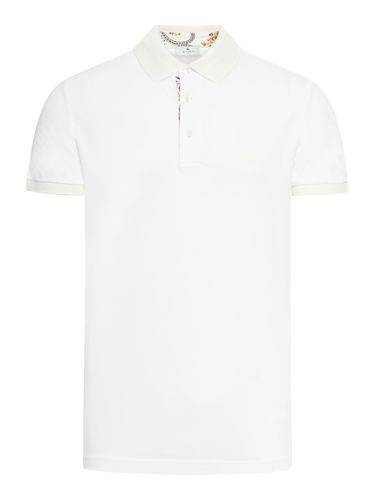 Pegaso-embroidered cotton polo shirt - - Man - Etro - Modalova