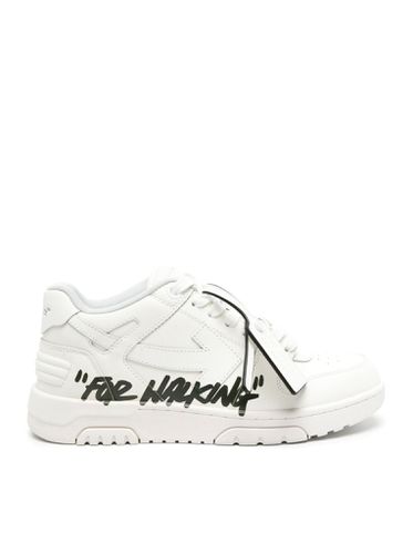 Out Of Office "For Walking" leather sneakers - Off- - Man - Off-white - Modalova