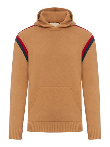 Wool sweater with hood - Man - Gucci - Modalova