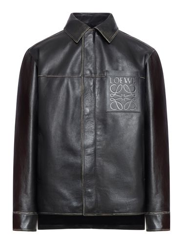 Zip-up shirt jacket in calfskin nappa - - Man - Loewe - Modalova