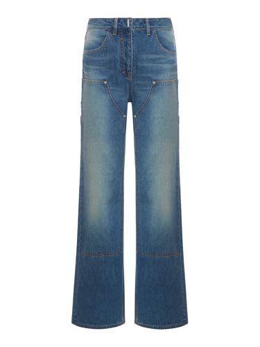 Oversized jeans in denim with patches - - Woman - Givenchy - Modalova