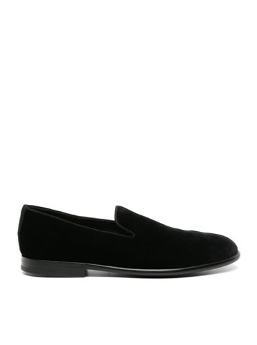 Leather-sole velvet loafers - - Man - Dolce & Gabbana - Modalova