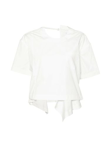 COTTON POPLIN T-SHIRT - Woman - Sacai - Modalova