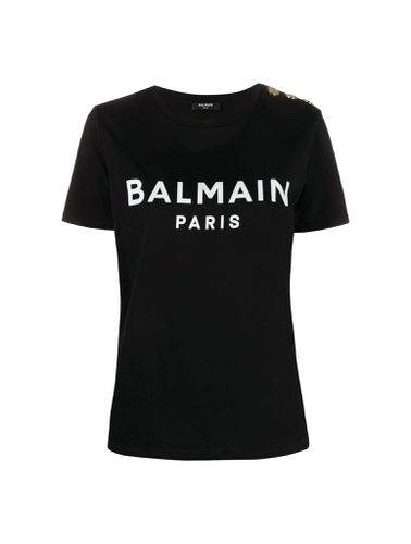 T-shirt with Paris print - - Woman - Balmain - Modalova