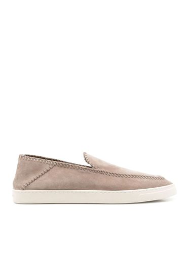 GALLERIA 3 SLIP-ON IN SUEDE - Man - Giorgio Armani - Modalova