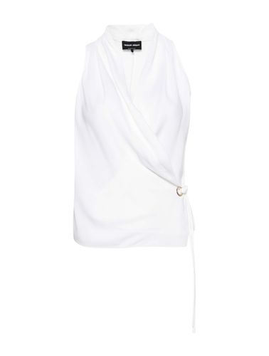 Draped silk blouse - - Woman - Giorgio Armani - Modalova