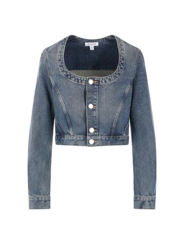 Cropped Denim Jacket - Woman - Alaia - Modalova