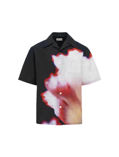 Solarised Flower Print Hawaiian Shirt for Men in Multicolor - - Man - Mcqueen - Modalova