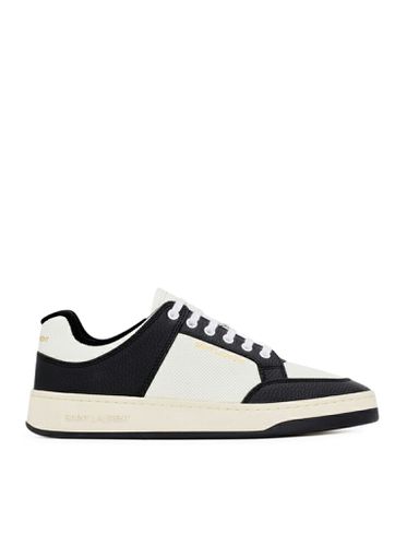SL / 61 LOW SNEAKERS IN SMOOTH AND HAMMERED LEATHER - - Man - Saint Laurent - Modalova