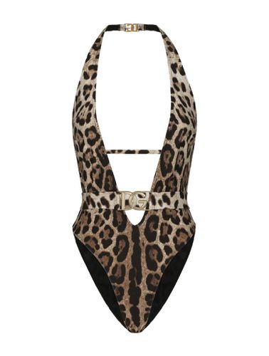 Leopard print swimsuit - - Woman - Dolce & Gabbana - Modalova