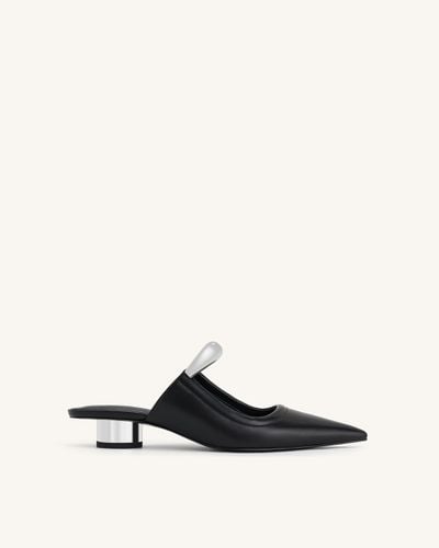 Helena Pierced Mules - Black - JW PEI - Modalova