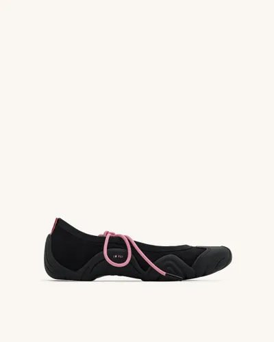 Caitlin Lace-up Ballerina Sneakers - Black - JW PEI - Modalova
