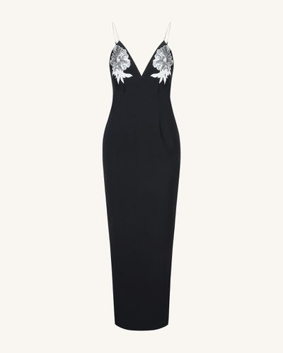 Ayliua Sweetheart-Neckline Rhinestones Embellished Black Long Dress - Black - JW PEI - Modalova