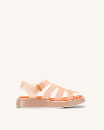 Piper Platform Sandal - Beige & Orange - JW PEI - Modalova