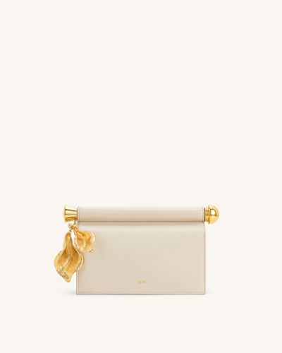 Holly Metal Pendant Embellished Clutch - White - JW PEI - Modalova