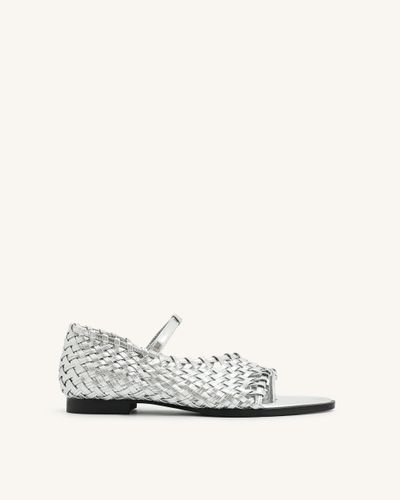 Jocelyn Weave Strap Flip-flops - Silver - JW PEI - Modalova