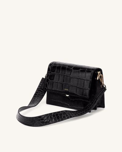 Mini Flap Bag - Black Croc - JW PEI - Modalova