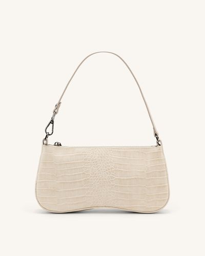 Eva Shoulder Bag - Ivory Croc - JW PEI - Modalova