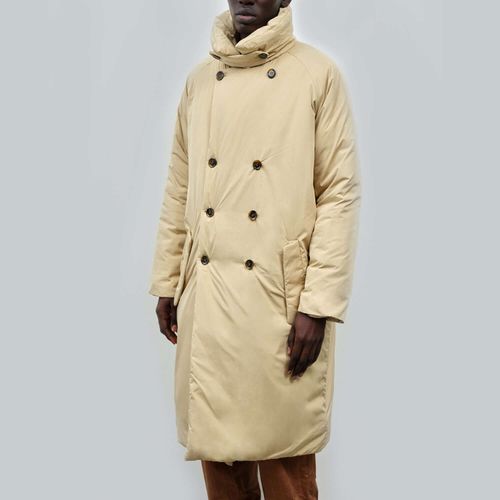 Townsville | Sand Men's Puffer Trench Coat - Embassy of Bricks and Logs - Modalova