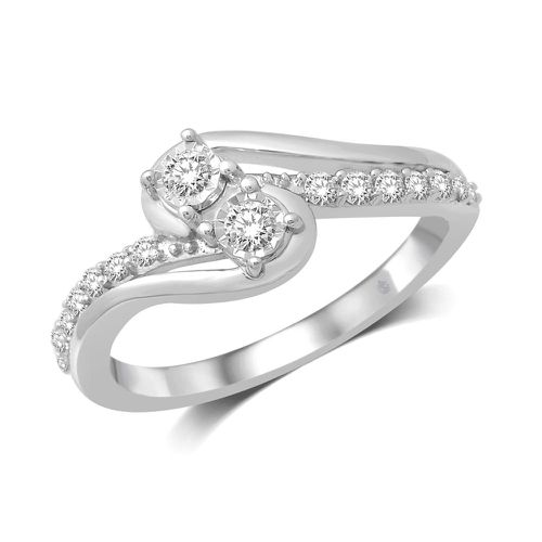 K White Gold 1/3 Ct.Tw. Diamond Fashion Ring - Star Significance - Modalova