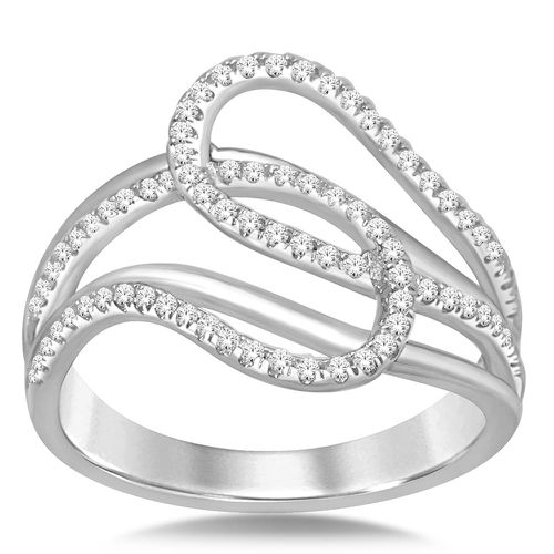 K White Gold 1/4 Ct.Tw. Diamond Fashion Ring - Star Significance - Modalova