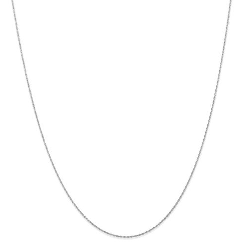 K White Gold .5 mm (CARDED) Cable Rope Chain / 5RW - Jewelry - Modalova
