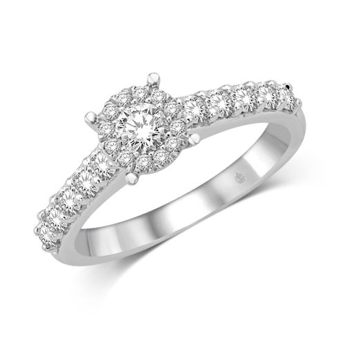 K White Gold 5/6 Ct.Tw Diamond Engagement Ring - Star Significance - Modalova