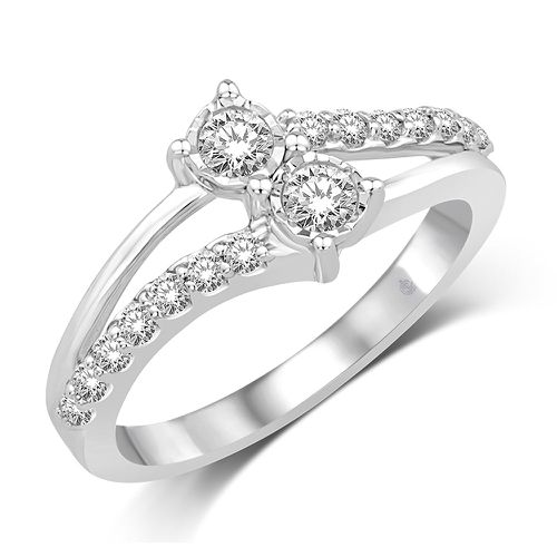 K White Gold 1/2 Ct.Tw. Diamond Fashion Ring - Star Significance - Modalova