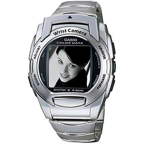 Men's Watch - Digital Color Camera Silver Tone Bracelet / WQV3D-8E - Casio - Modalova