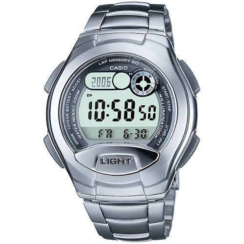 Men's Watch - Quartz Digital Dial Stainless Steel Case Bracelet / W-752D-1A - Casio - Modalova