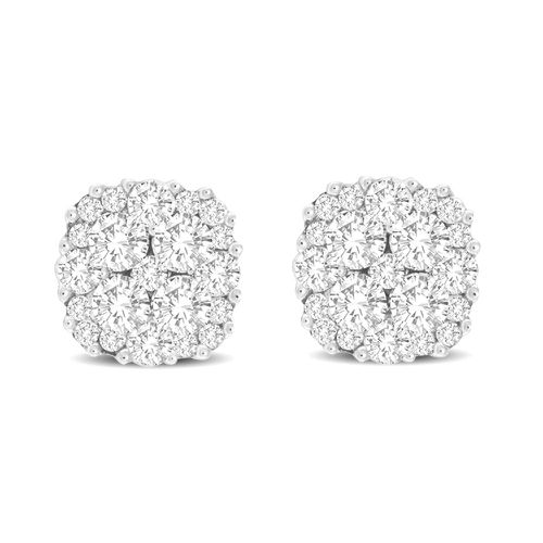 K White Gold 3/4 Ct.Tw.Diamond Stud Earrings - Star Significance - Modalova