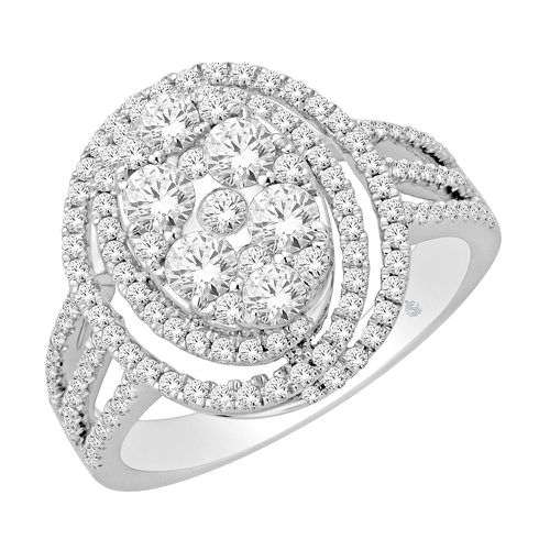 K White Gold 1 1/5 Ct.Tw.Diamond Fashion Ring - Star Significance - Modalova