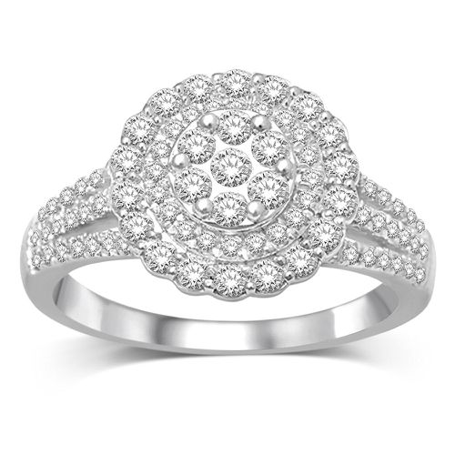 K White Gold 5/6 Ct.Tw.Diamond Fashion Ring - Star Significance - Modalova