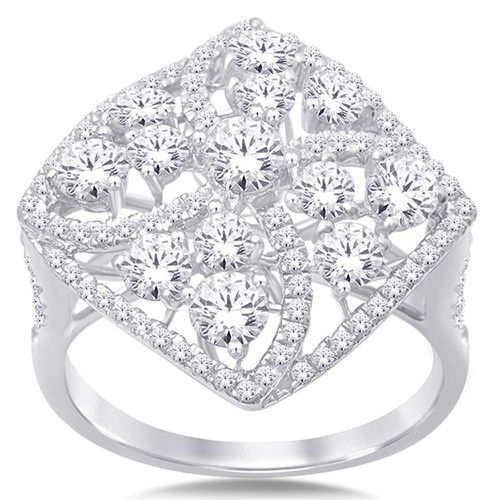 K White Gold 2 1/10 Ct.Tw. Diamond Fashion Ring - Star Significance - Modalova