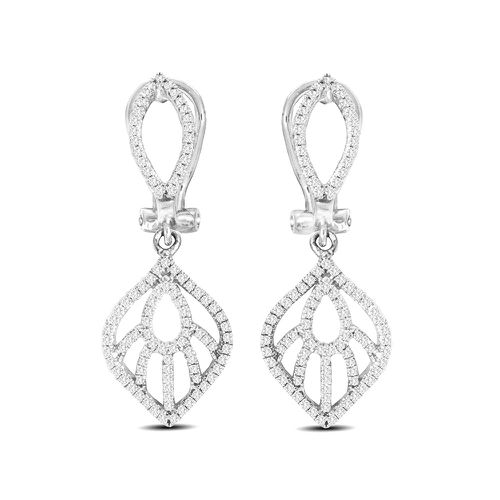 K White Gold 1/3 Ct.Tw.Diamond Drop Earrings - Star Significance - Modalova