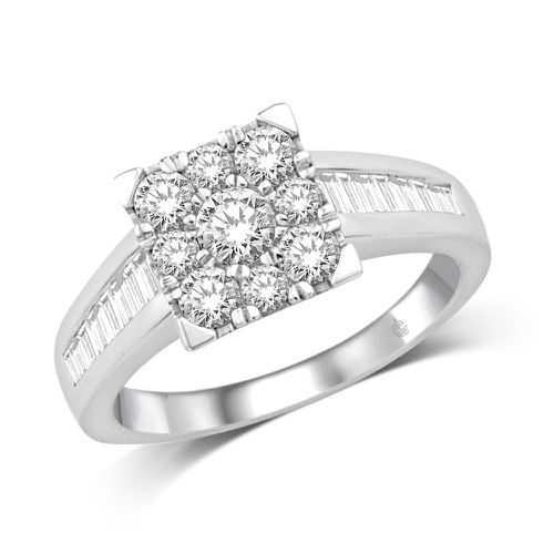 K White Gold 1 1/5 Ct.Tw Diamond Engagement Ring - Star Significance - Modalova