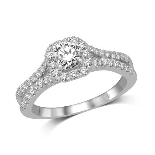 K White Gold 1 Ct.Tw.Diamond Solitaire Engagement Ring - Star Significance - Modalova