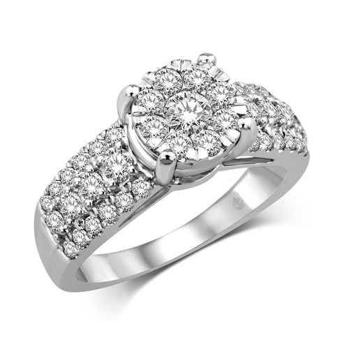 K White Gold 1 1/6 Ct.Tw. Diamond Fashion Ring - Star Significance - Modalova
