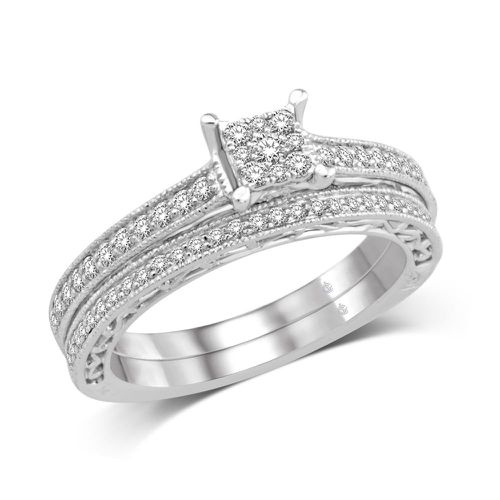 K White Gold 1/2 Ct.Tw.Diamond Fashion Bridal - Star Significance - Modalova