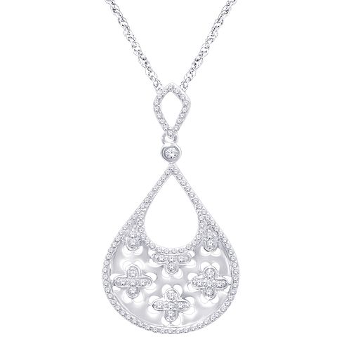 K White Gold 2/5 Ct.Tw. Diamond Fashion Pendant - Star Significance - Modalova