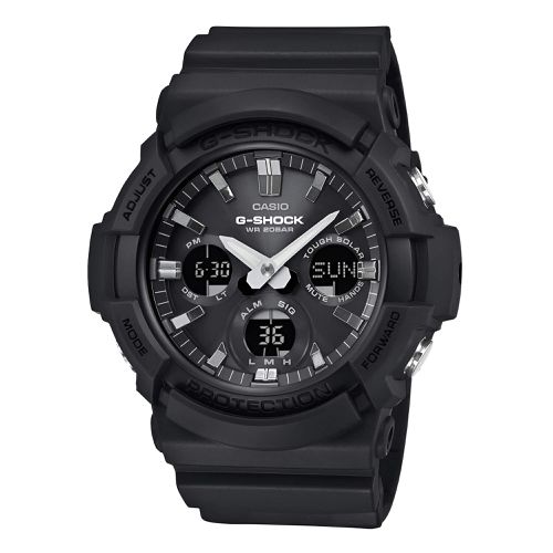 Men's Analog-Digital Watch - G-Shock Tough Solar Black Dial / GAS100B-1A - Casio - Modalova