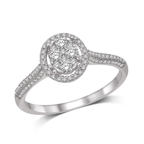 K White Gold 1/3 Ct.Tw.Diamond Fashion Ring - Star Significance - Modalova