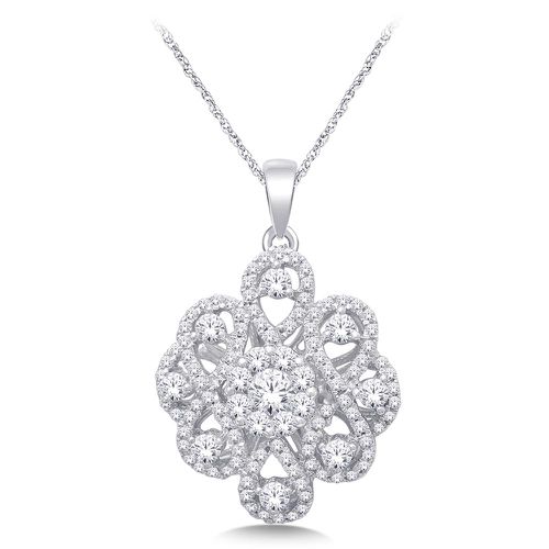 K White Gold 1 1/5 Ct.Tw. Diamond Fashion Pendant - Star Significance - Modalova