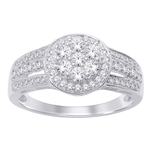 K White Gold 3/4 Ct.Tw. Diamond Engagement Ring - Star Significance - Modalova